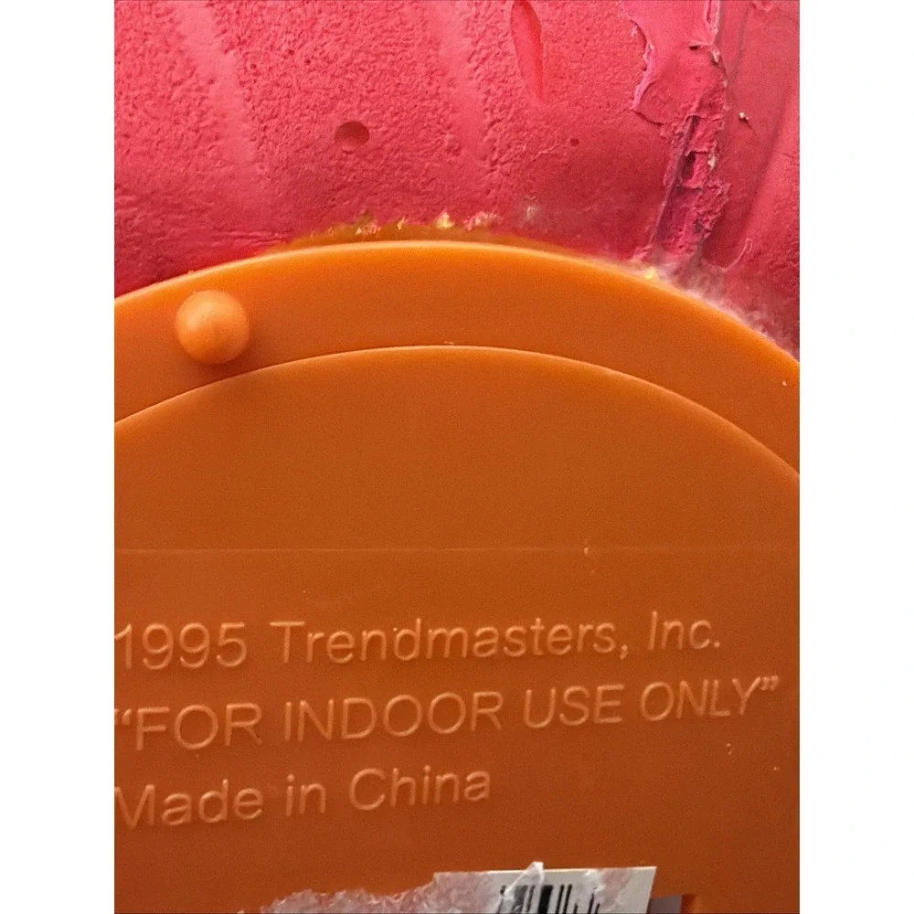 VTG Rare 1995 Trendmasters Pink Jack O Lantern Pumpkin Light Up Foam Blow Mold